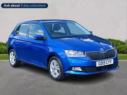 Blue Used 2019 Skoda Fabia SE Hatchback | £9,290 (Fair price)