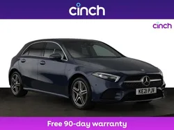 Blue Used 2021 Mercedes A250 AMG Line Premium Plus Hatchback | £22,099 (A bit pricey)