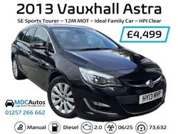 Brown Used 2013 Vauxhall Astra S Estate | £4,499 (Fair price)