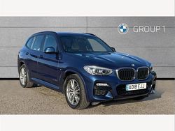 Phytonic blue metallic paint Used 2018 BMW X3 M Sport SUV | £21,938 (Fair price)