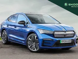 Blue Used 2024 Skoda Enyaq iV vRS SUV | £34,500 (Fair price)