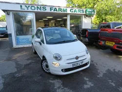 White Used 2021 Fiat 500 Lounge Hatchback | £9,995 (Fair price)