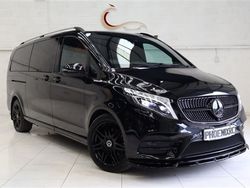 Black Used 2022 Mercedes V220 AMG line MPV | £95,999