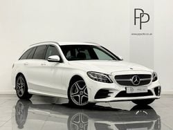 White Used 2019 Mercedes C180 AMG line Estate | £14,695 (Fair price)