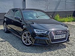 Black Used 2016 Audi A3 S-Line Hatchback | £8,350 (Fair price)
