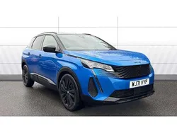 Blue Used 2021 Peugeot 3008 Premium SUV | £17,547 (Fair price)