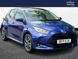Blue Used 2022 Toyota Yaris Hybrid Design Hatchback | £14,490 (Fair price)