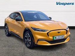 Orange Used 2023 Ford Mustang Mach-E Extended Range SUV | £36,500 (A bit pricey)