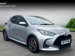 Silver Used 2022 Toyota Yaris Hybrid Design Hatchback | £16,205 (Good price)