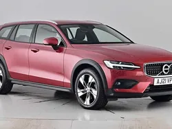 Red Used 2021 Volvo V60 CC Pro Estate | £28,495 (Fair price)