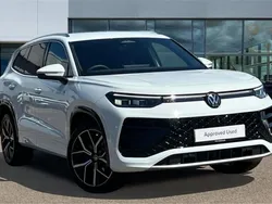 White New 2025 VW Tayron R-line SUV | £41,768 (Good price)
