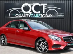 Red Used 2015 Mercedes E220 Premium Sedan | £14,995 (Expensive)