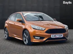 Orange Used 2017 Ford Focus ST-Line X Hatchback | £7,572 (Fair price)