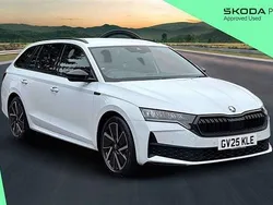 Moon white metallic Used 2025 Skoda Octavia SportLine Estate | £29,746