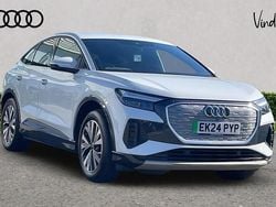 White Used 2024 Audi Q4 Sportback e-tron Sport SUV | £31,940