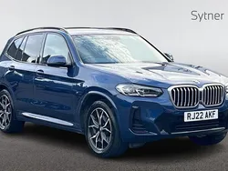 Blue Used 2022 BMW X3 M Sport SUV | £34,750 (Fair price)