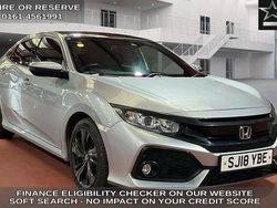 Silver Used 2018 Honda Civic EX Hatchback | £10,470 (Fair price)