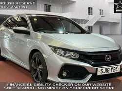 Silver Used 2018 Honda Civic EX Hatchback | £10,470 (Fair price)
