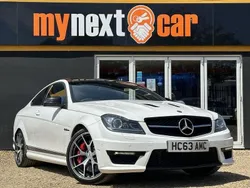White Used 2013 Mercedes C63 AMG Edition Coupe | £32,995