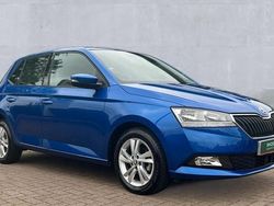 Race blue silver roof Used 2021 Skoda Fabia SE Hatchback | £12,390 (Fair price)
