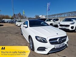 White Used 2018 Mercedes E220 AMG line Coupe | £17,495 (A bit pricey)