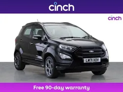 Black Used 2021 Ford Ecosport ST-Line SUV | £11,649 (Good price)