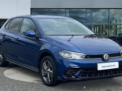 Reef blue metallic Used 2024 VW Polo R-line Hatchback | £18,740 (Fair price)