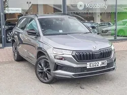 Graphite grey metallic Used 2022 Skoda Karoq SportLine SUV | £19,876 (Good price)