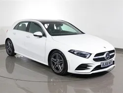 White Used 2018 Mercedes A200 AMG line Hatchback | £18,250 (Expensive)