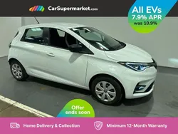 White Used 2020 Renault Zoe Play Hatchback | £9,197 (Fair price)