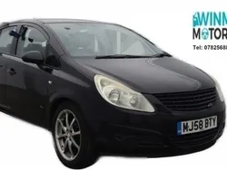 Black Used 2008 Vauxhall Corsa Active | £2,195