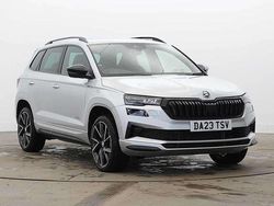 Brilliant silver metallic Used 2023 Skoda Karoq SportLine SUV | £24,995 (Fair price)
