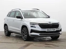 Brilliant silver metallic Used 2023 Skoda Karoq SportLine SUV | £24,995 (Fair price)