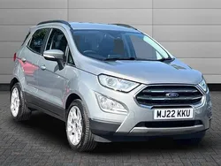Solar silver Used 2022 Ford Ecosport Titanium SUV | £12,150 (Fair price)