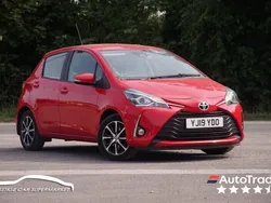 Red Used 2019 Toyota Yaris Hatchback | £9,599 (Fair price)