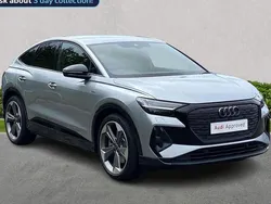 Silver Used 2025 Audi Q4 Sportback e-tron Black Edition SUV | £43,143 (Expensive)