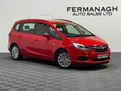 Red Used 2017 Vauxhall Zafira Tourer Design Edition MPV | £6,490 (Fair price)