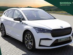 White Used 2023 Skoda Enyaq iV SportLine SUV | £30,498 (A bit pricey)