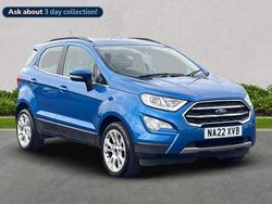 Blue Used 2022 Ford Ecosport Titanium SUV | £10,999 (Fair price)