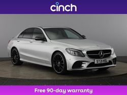 Silver Used 2021 Mercedes C220 AMG line Sedan | £21,999 (Fair price)