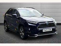 Obsidian blue Used 2025 Toyota RAV4 Hybrid Design SUV | £39,781 (A bit pricey)