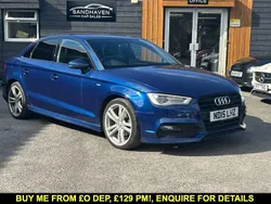 Blue Used 2015 Audi A3 S-Line Sedan | £8,995 (A bit pricey)