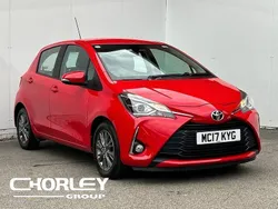 Red Used 2017 Toyota Yaris Hatchback | £11,651 (Fair price)