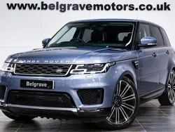 Byron blue metallic Used 2022 Land Rover Range Rover Sport HSE SUV | £39,480 (Fair price)