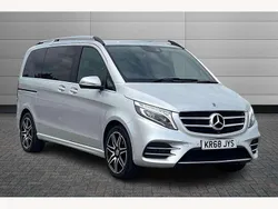 Brilliant silver Used 2018 Mercedes V250 AMG line MPV | £37,950 (Super price)