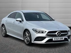 Iridium silver Used 2021 Mercedes CLA220 AMG Line Premium Sedan | £25,195 (Fair price)