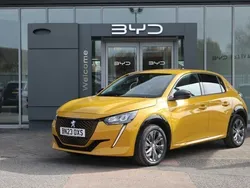 Yellow Used 2023 Peugeot e-208 Allure+ Hatchback | £16,793 (Fair price)