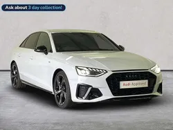 White Used 2024 Audi A4 Black Edition Sedan | £29,737 (Fair price)