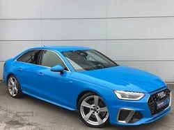 Blue Used 2020 Audi A4 S-Line Sedan | £19,950 (Fair price)