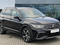 Deep black pearl Used 2022 VW Tiguan R-line SUV | £26,900 (Fair price)